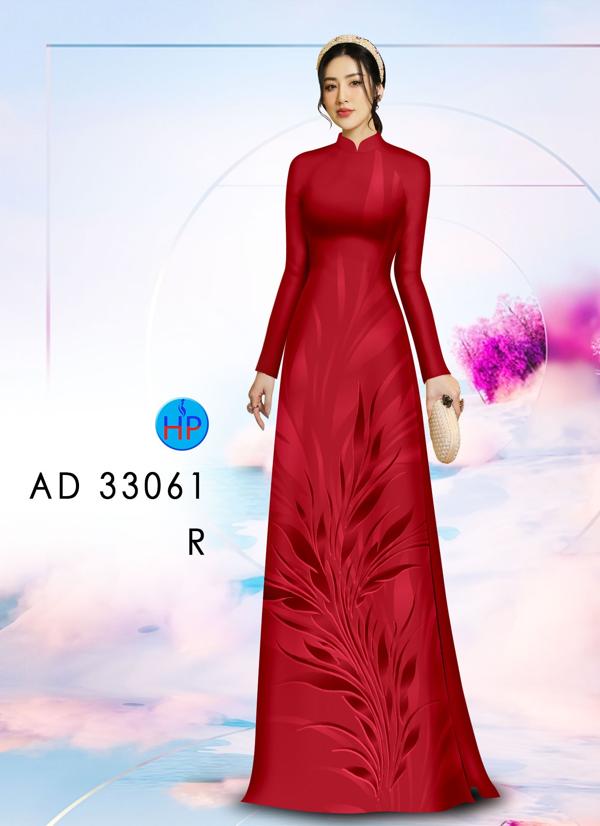 Vải Áo Dài Hoa In 3D AD 33061 2